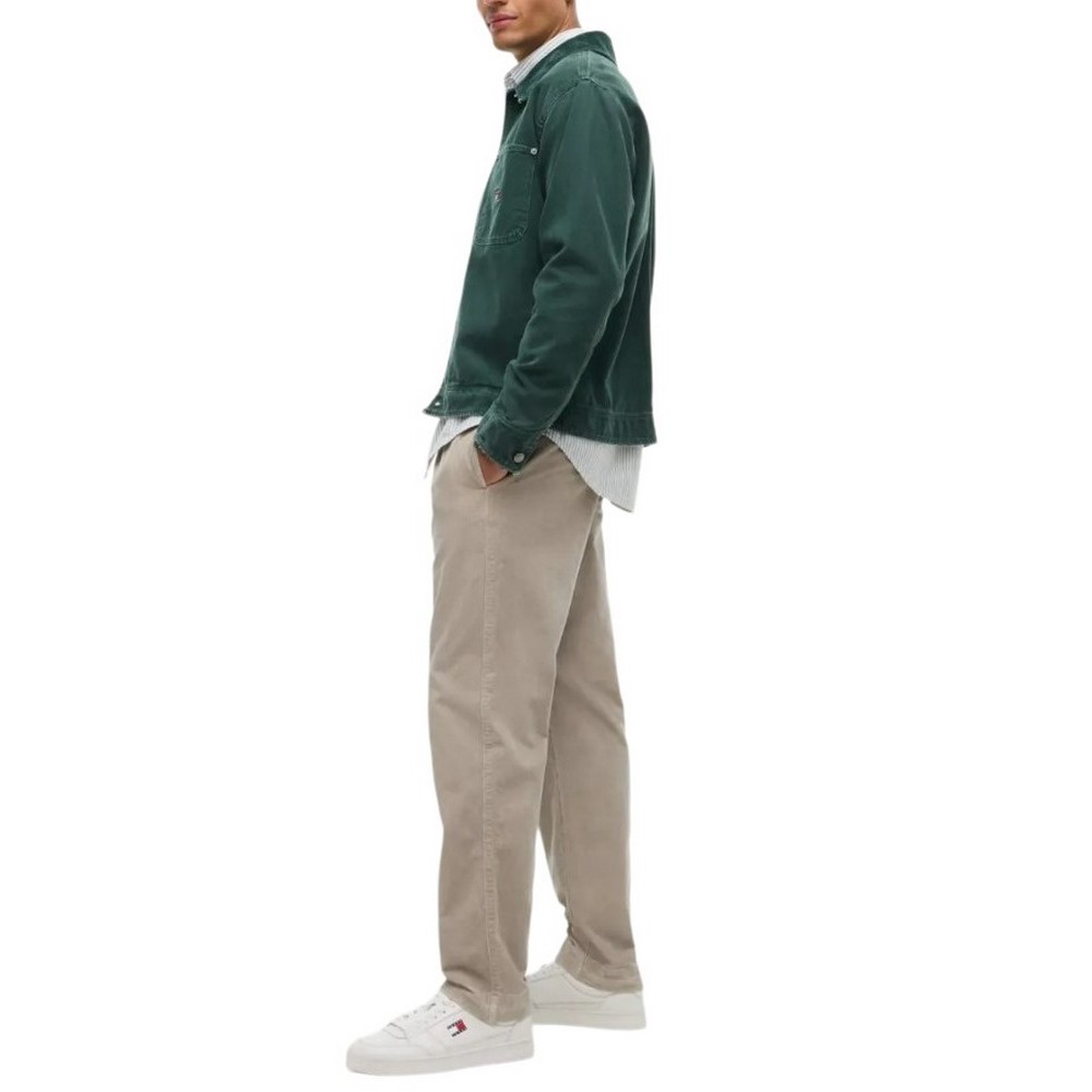 TOMMY JEANS SONNY CORD ELASTICATED PANTS ΠΑΝΤΕΛΟΝΙ ΑΝΔΡΙΚΟ KHAKI