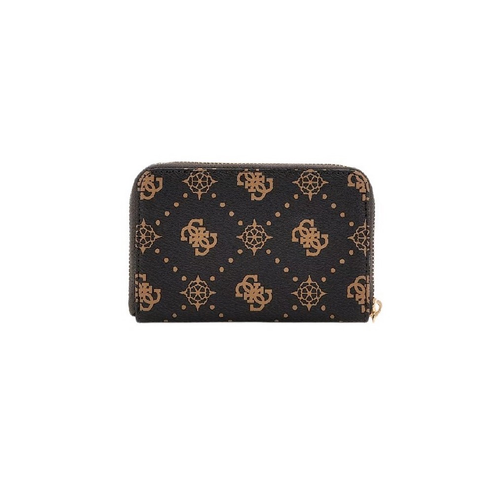 GUESS SILIA SLG MEDIUM ZIP AROUND ΠΟΡΤΟΦΟΛΙ ΓΥΝΑΙΚΕΙΟ BROWN