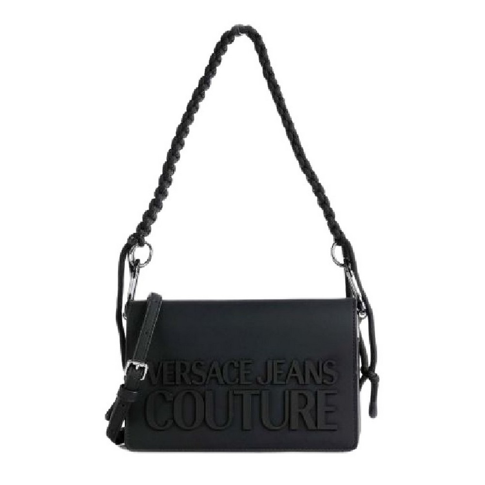 ΤΣΑΝΤΑ RANGE H - LOGO BRAIDED ACCENT ΓΥΝΑΙΚΕΙΑ VERSACE JEANS COUTURE BLACK