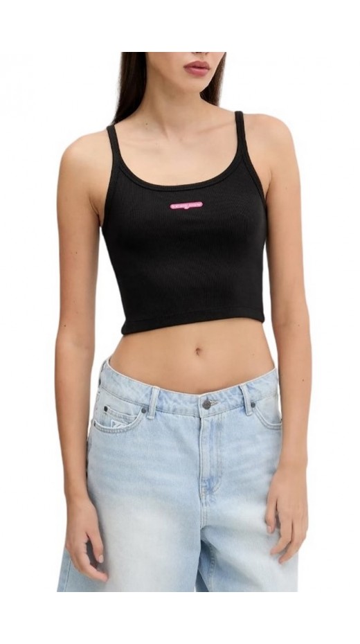 TOMMY JEANS  CRP SCRIPT LABEL TANK ΤΟΠ ΓΥΝΑΙΚΕΙΟ BLACK
