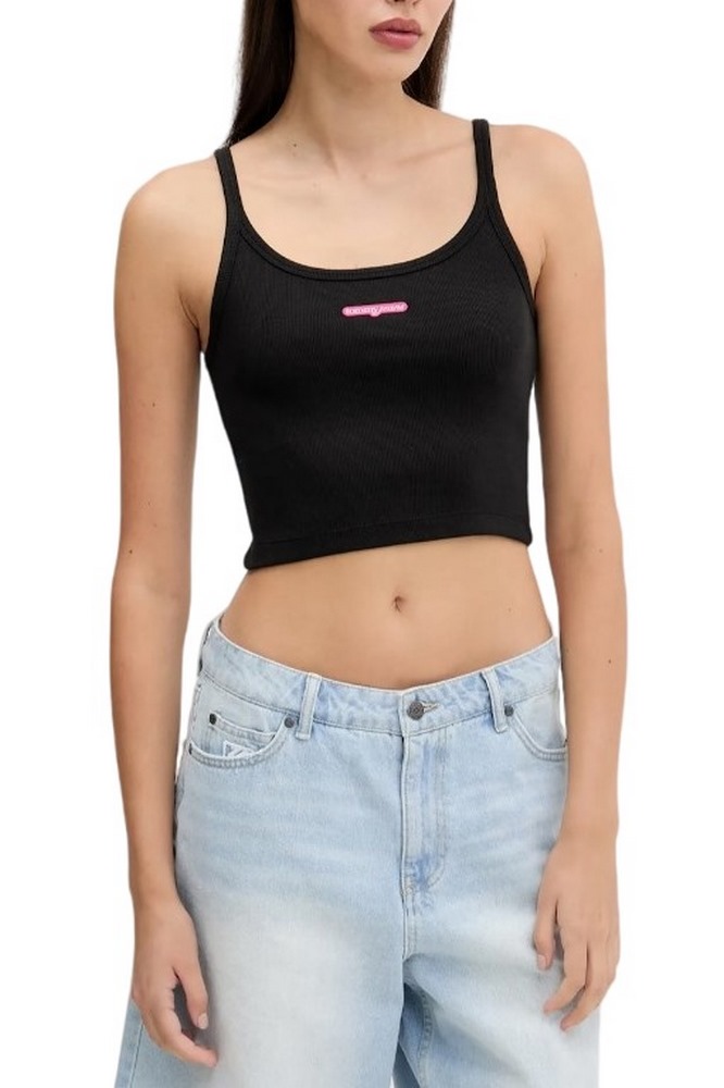 TOMMY JEANS  CRP SCRIPT LABEL TANK ΤΟΠ ΓΥΝΑΙΚΕΙΟ BLACK
