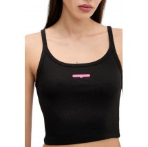 TOMMY JEANS  CRP SCRIPT LABEL TANK ΤΟΠ ΓΥΝΑΙΚΕΙΟ BLACK