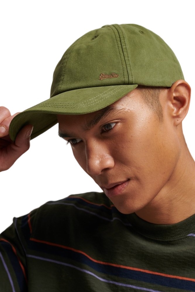 SUPERDRY D1 SDRY VINTAGE EMBROIDERED CAP ΚΑΠΕΛΟ ΑΝΔΡΙΚΟ OLIVE