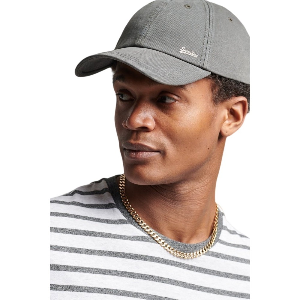 SUPERDRY D1 SDRY VINTAGE EMBROIDERED CAP ΚΑΠΕΛΟ ΑΝΔΡΙΚΟ DARK GREY