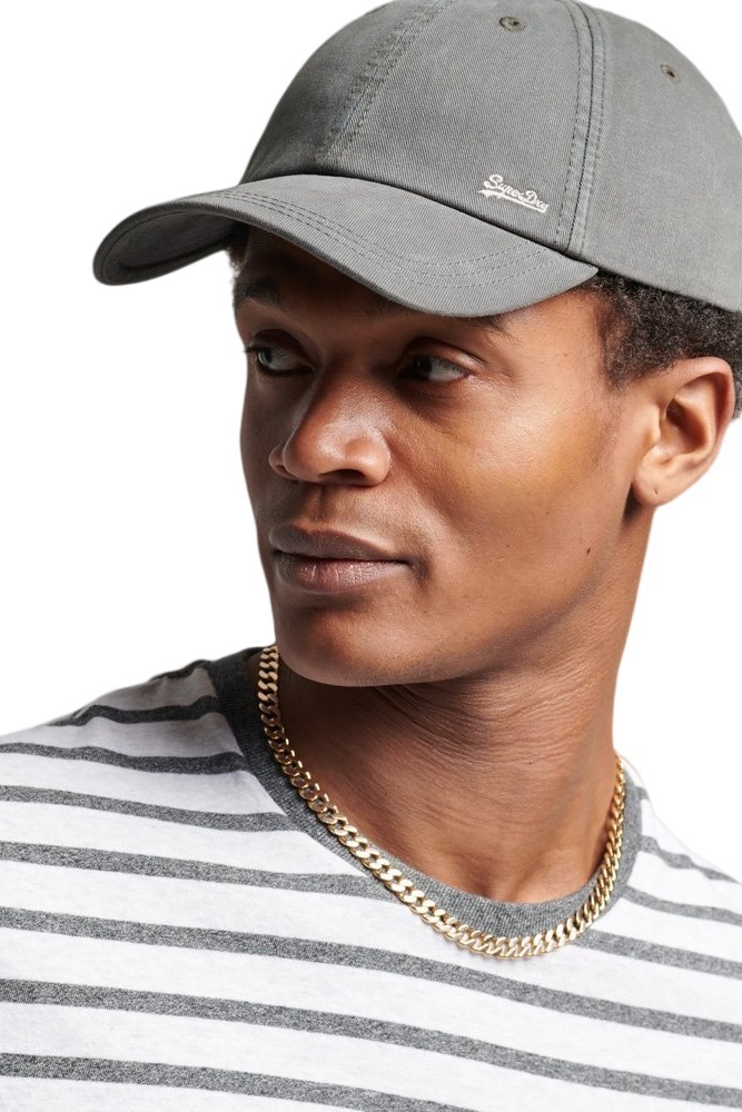 SUPERDRY D1 SDRY VINTAGE EMBROIDERED CAP ΚΑΠΕΛΟ ΑΝΔΡΙΚΟ DARK GREY