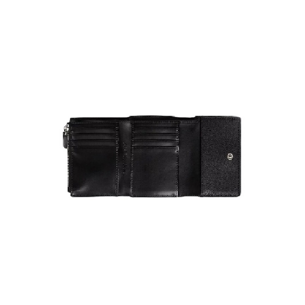 CALVIN KLEIN JEANS MONIMAL MONOGRAM ΠΟΡΤΟΦΟΛΙ ΓΥΝΑΙΚΕΙΟ BLACK