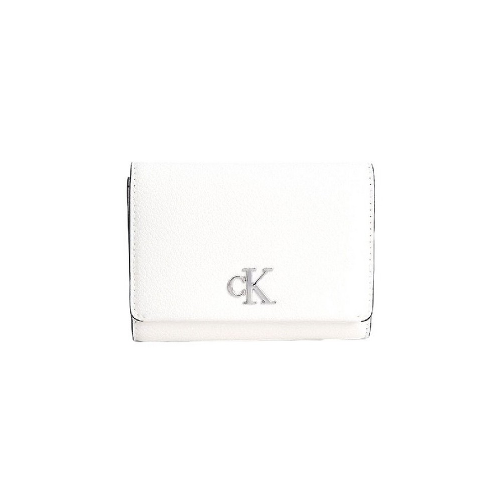 CALVIN KLEIN JEANS MONIMAL MONOGRAM ΠΟΡΤΟΦΟΛΙ ΓΥΝΑΙΚΕΙΟ WHITE