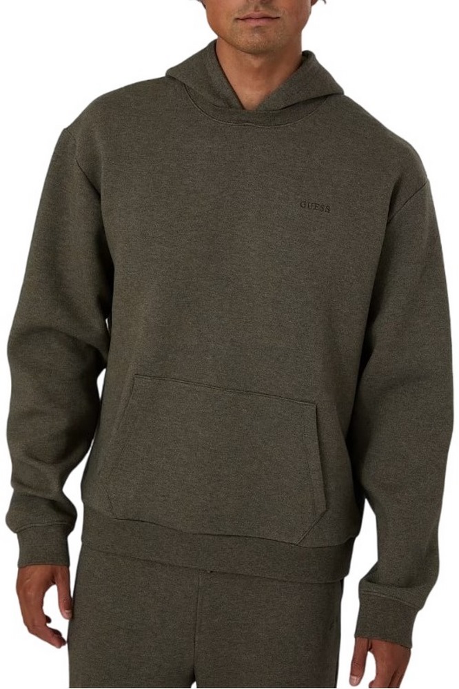 GUESS BAYRON HOODIE SWEATSHIRT ΜΠΛΟΥΖΑ ΦΟΥΤΕΡ ΑΝΔΡΙΚΗ OLIVE
