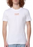 CALVIN KLEIN JEANS TRANSPARENT STRIPE LOGO T-SHIRT ΑΝΔΡΙΚΟ WHITE