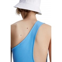 CALVIN KLEIN JEANS BACK ASYM CUT OUT MILANO DRESS ΦΟΡΕΜΑ ΓΥΝΑΙΚΕΙΟ BLUE