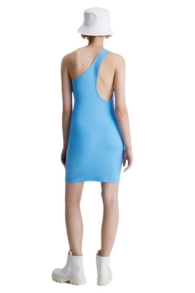 CALVIN KLEIN JEANS BACK ASYM CUT OUT MILANO DRESS ΦΟΡΕΜΑ ΓΥΝΑΙΚΕΙΟ BLUE