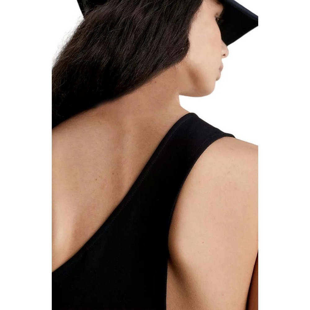 CALVIN KLEIN JEANS BACK ASYM CUT OUT MILANO DRESS ΦΟΡΕΜΑ ΓΥΝΑΙΚΕΙΟ BLACK