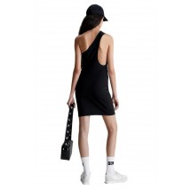 CALVIN KLEIN JEANS BACK ASYM CUT OUT MILANO DRESS ΦΟΡΕΜΑ ΓΥΝΑΙΚΕΙΟ BLACK