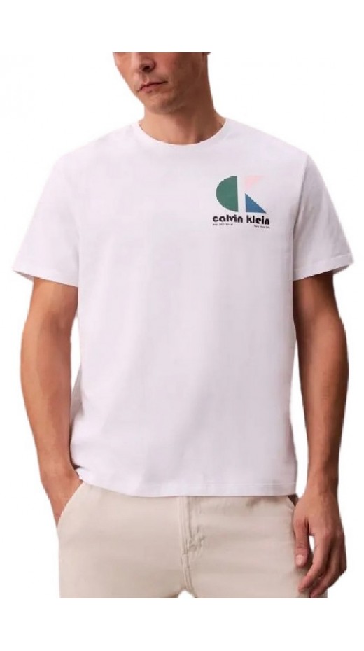 CALVIN KLEIN JEANS 20S CK BHS LG GRP T-SHIRT ΜΠΛΟΥΖΑ ΑΝΔΡΙΚΗ WHITE