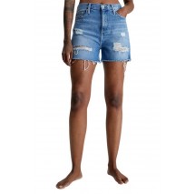 CALVIN KLEIN JEANS MOM SHORT ΣΟΡΤΣ ΓΥΝΑΙΚΕΙΟ BLUΕ DENIM