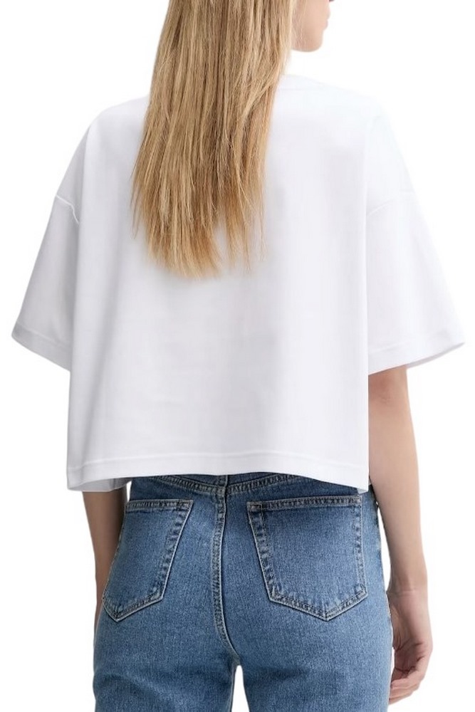 CALVIN KLEIN BOXY LOGO GRAPHIC TEE T-SHIRT ΜΠΛΟΥΖΑ ΓΥΝΑΙΚΕΙΑ WHITE