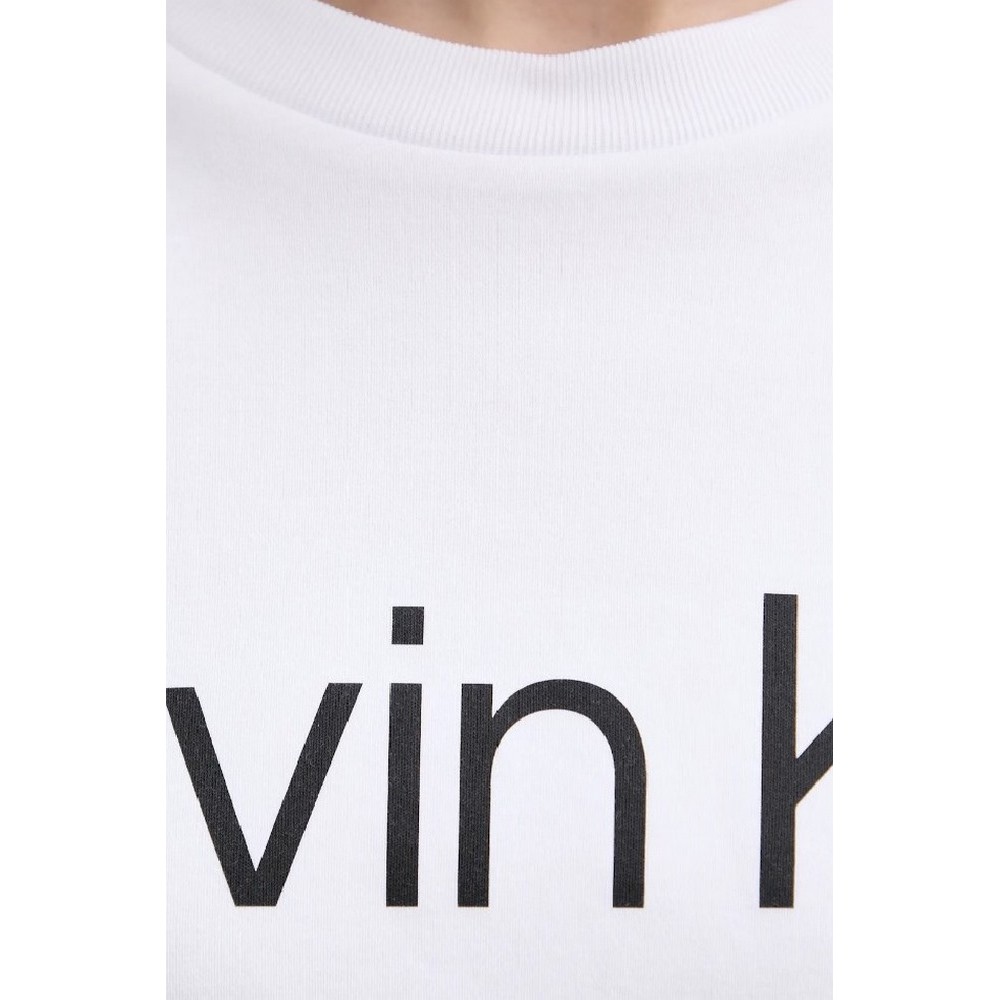 CALVIN KLEIN BOXY LOGO GRAPHIC TEE T-SHIRT ΜΠΛΟΥΖΑ ΓΥΝΑΙΚΕΙΑ WHITE
