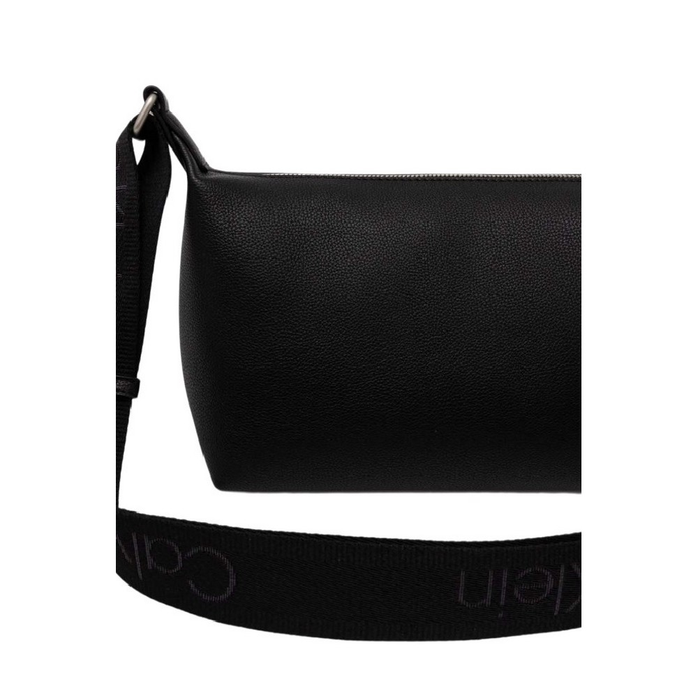 CALVIN KLEIN JEANS OVER WEBBING SHOULDER BAG22 PU ΤΣΑΝΤΑ ΓΥΝΑΙΚΕΙΑ BLACK