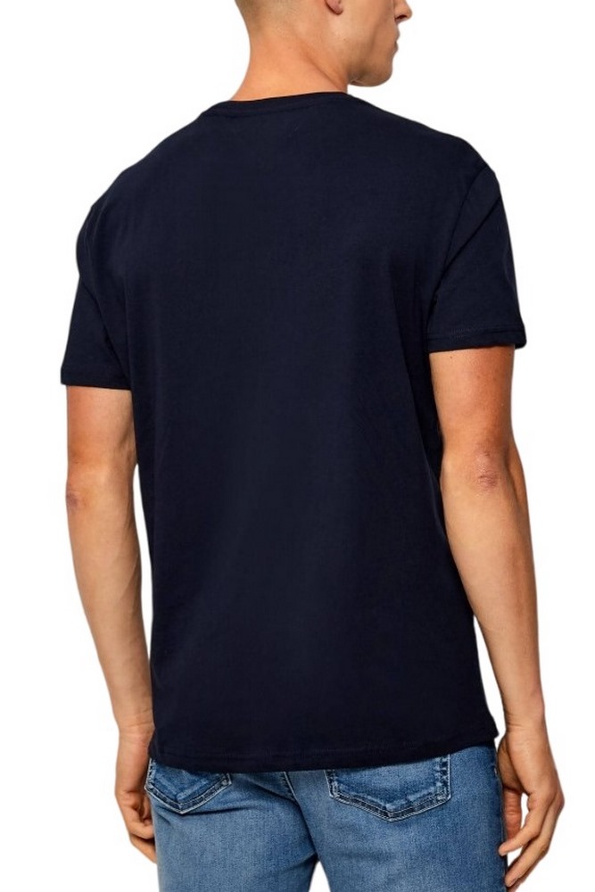 TOMMY JEANS REG LINEAR LOGO TEE EXT T-SHIRT ΜΠΛΟΥΖΑ ΑΝΔΡΙΚΗ DARK NAVY