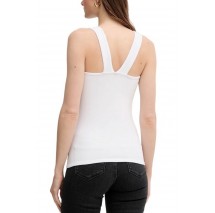 CALVIN KLEIN JEANS SL COTTON RIB SOLID TANK ΤΟΠ ΓΥΝΑΙΚΕΙΟ WHITE