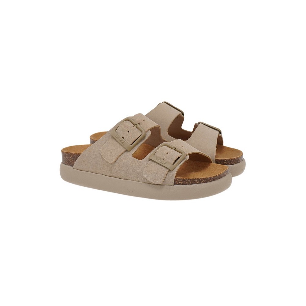 SCHOLL NOELLE CHUNKY SUEDE F311341002 ΠΑΝΤΟΦΛΑ ΓΥΝΑΙΚΕΙΑ BEIGE