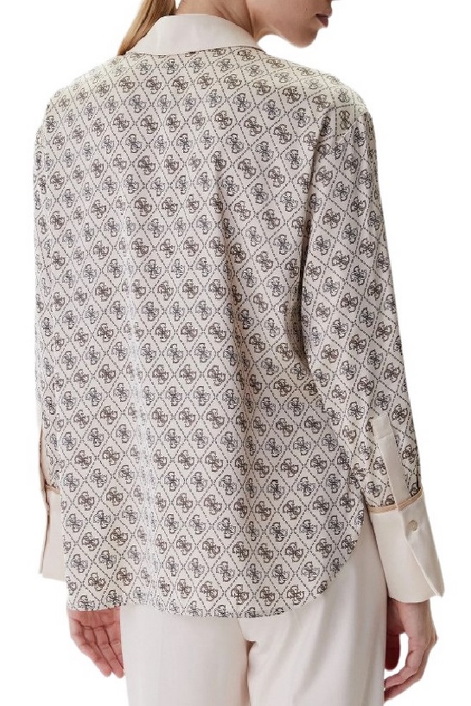 GUESS LS ALEXANDRA SHIRT ΠΟΥΚΑΜΙΣΟ ΓΥΝΑΙΚΕΙΟ TAUPE