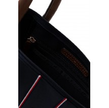 TOMMY HILFIGER POPETTE TOTE CORP ΤΣΑΝΤΑ ΓΥΝΑΙΚΕΙΑ NAVY