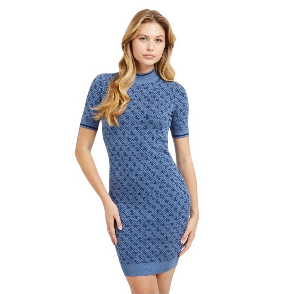 GUESS SS LISE 4G LOGO SWTR DRESS ΦΟΡΕΜΑ ΓΥΝΑΙΚΕΙΟ BLUE