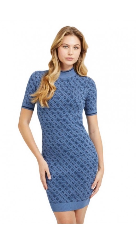 GUESS SS LISE 4G LOGO SWTR DRESS ΦΟΡΕΜΑ ΓΥΝΑΙΚΕΙΟ BLUE