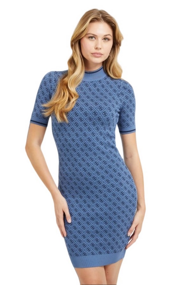 GUESS SS LISE 4G LOGO SWTR DRESS ΦΟΡΕΜΑ ΓΥΝΑΙΚΕΙΟ BLUE