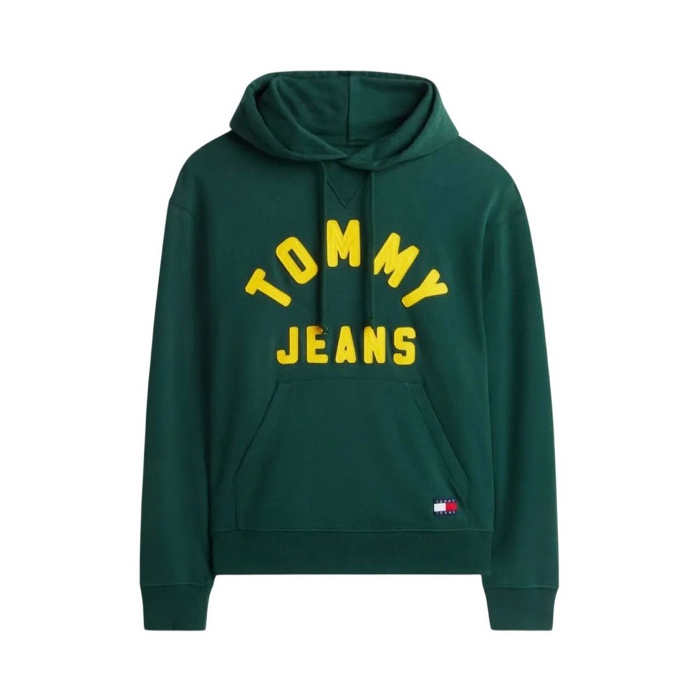 TOMMY JEANS RLX NEW CLASSIC HOODIE ΜΠΛΟΥΖΑ ΦΟΥΤΕΡ ΑΝΔΡΙΚΗ GREEN