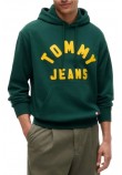 TOMMY JEANS RLX NEW CLASSIC HOODIE ΜΠΛΟΥΖΑ ΦΟΥΤΕΡ ΑΝΔΡΙΚΗ GREEN