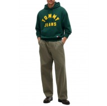 TOMMY JEANS RLX NEW CLASSIC HOODIE ΜΠΛΟΥΖΑ ΦΟΥΤΕΡ ΑΝΔΡΙΚΗ GREEN