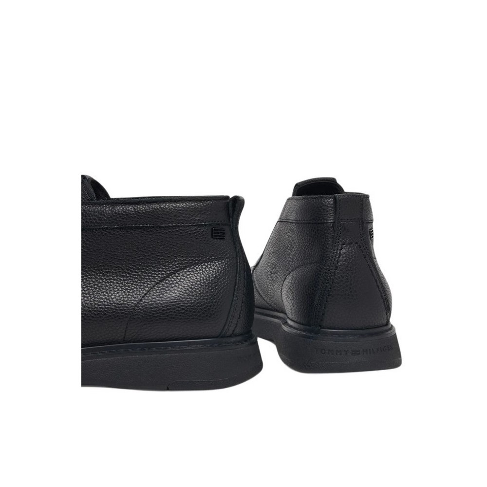 TOMMY HILFIGER COMFORT LEATHER CHUKKA ΠΑΠΟΥΤΣΙ ΑΝΔΡΙΚΟ BLACK