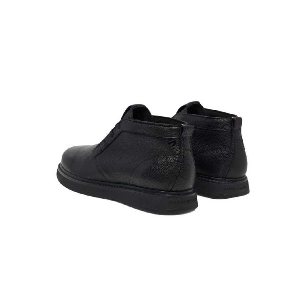 TOMMY HILFIGER COMFORT LEATHER CHUKKA ΠΑΠΟΥΤΣΙ ΑΝΔΡΙΚΟ BLACK