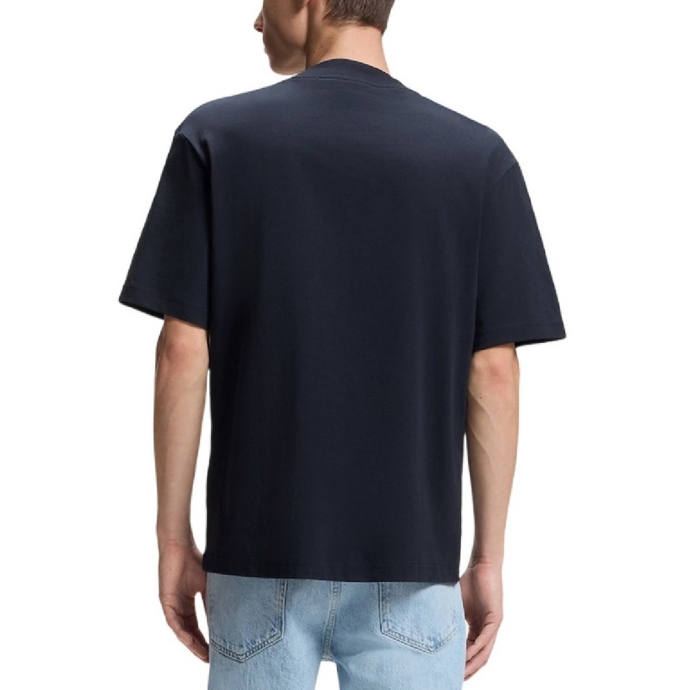 HUGO BOSS JERSEY NIEROS T-SHIRT ΜΠΛΟΥΖΑ ΑΝΔΡΙΚΗ NAVY