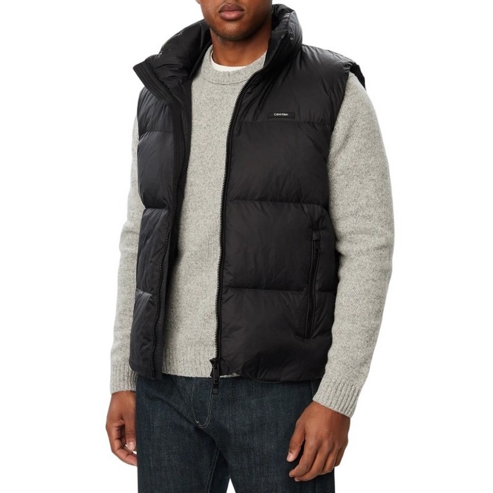 CALVIN KLEIN MDWT NYLON DOWN PUFFER VEST ΜΠΟΥΦΑΝ ΑΜΑΝΙΚΟ ΑΝΔΡΙΚΟ BLACK