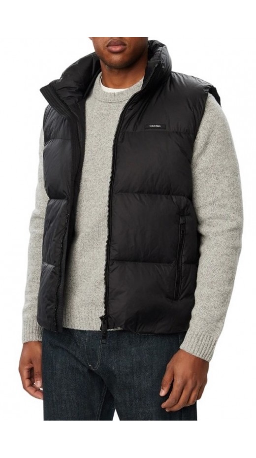 CALVIN KLEIN MDWT NYLON DOWN PUFFER VEST ΜΠΟΥΦΑΝ ΑΜΑΝΙΚΟ ΑΝΔΡΙΚΟ BLACK
