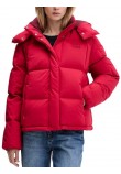 TOMMY JEANS ALASKA GRID DOWN JACKET EXT ΜΠΟΥΦΑΝ ΓΥΝΑΙΚΕΙΟ RED