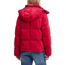 TOMMY JEANS ALASKA GRID DOWN JACKET EXT ΜΠΟΥΦΑΝ ΓΥΝΑΙΚΕΙΟ RED