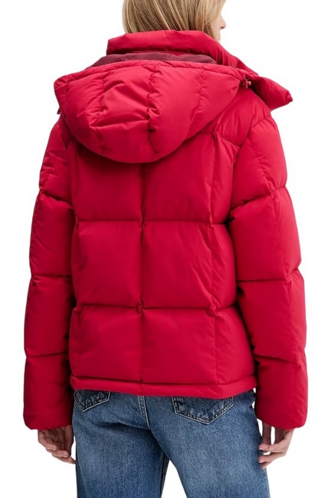 TOMMY JEANS ALASKA GRID DOWN JACKET EXT ΜΠΟΥΦΑΝ ΓΥΝΑΙΚΕΙΟ RED