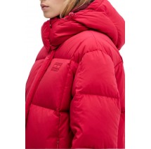 TOMMY JEANS ALASKA GRID DOWN JACKET EXT ΜΠΟΥΦΑΝ ΓΥΝΑΙΚΕΙΟ RED