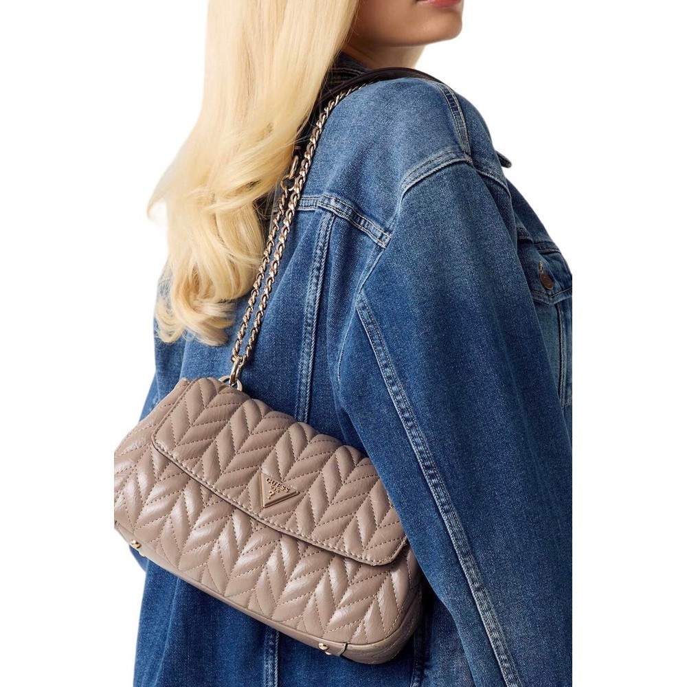 GUESS CHERYL CONVERTIBLE XBODY FLAP ΤΣΑΝΤΑ ΓΥΝΑΙΚΕΙΑ TAUPE