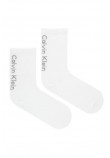 CALVIN KLEIN  WOMEN SOCK 2P BACK LOGO ΚΑΛΤΣΕΣ ΓΥΝΑΙΚΕΙΕΣ WHITE/GREY