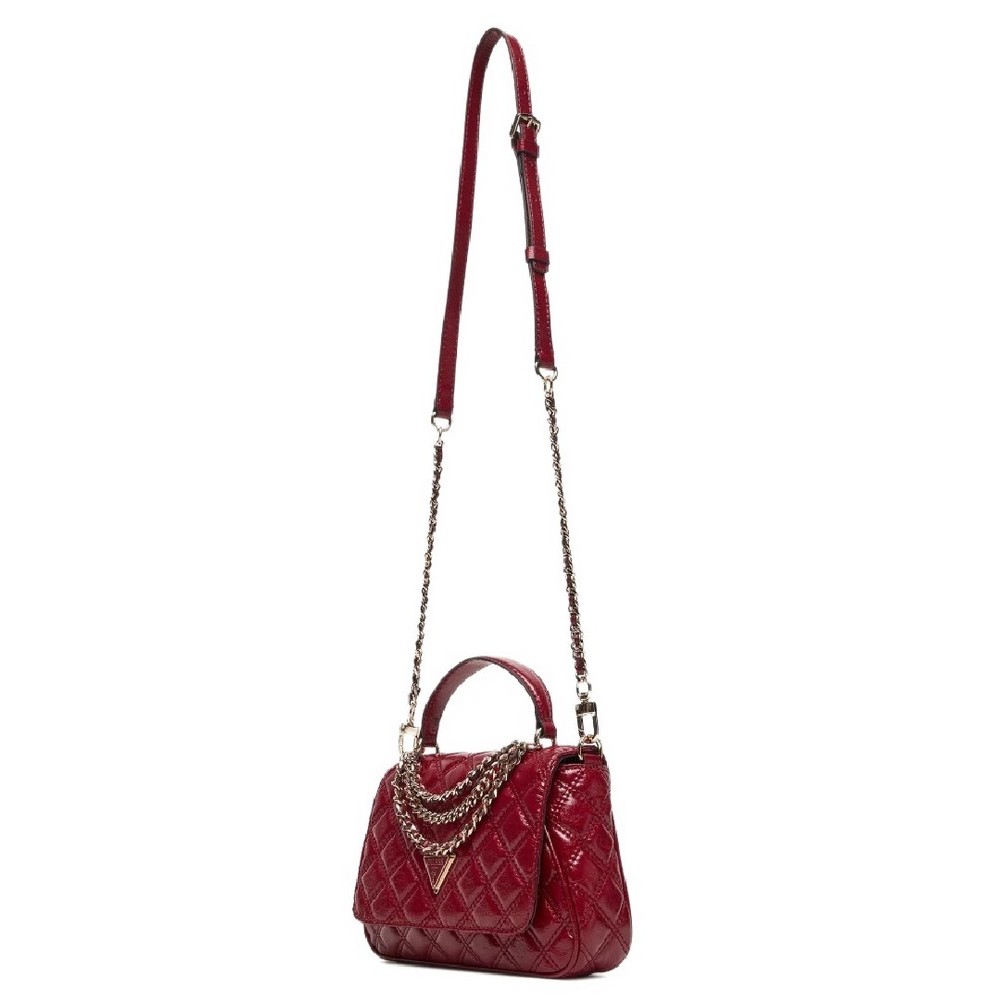 GUESS GIULLY II TOP HANDLE FLAP ΤΣΑΝΤΑ ΓΥΝΑΙΚΕΙΑ RED