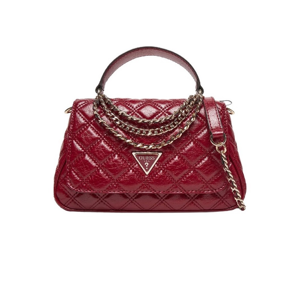 GUESS GIULLY II TOP HANDLE FLAP ΤΣΑΝΤΑ ΓΥΝΑΙΚΕΙΑ RED