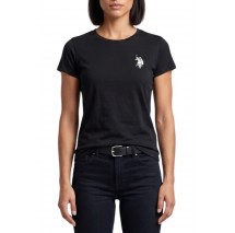 U.S.POLO ASSN LUCY 000270 CH3D SS T-SHIRT ΜΠΛΟΥΖΑ ΓΥΝΑΙΚΕΙΑ BLACK