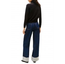 TOMMY JEANS ESSENTIAL TRTLNK SWEATER ΜΠΛΟΥΖΑ ΠΛΕΚΤΗ ΓΥΝΑΙΚΕΙΑ BLACK