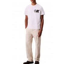 CALVIN KLEIN JEANS 20S CK SPORT LOGO GRAPHIC T T-SHIRT ΜΠΛΟΥΖΑ ΑΝΔΡΙΚΗ WHITE