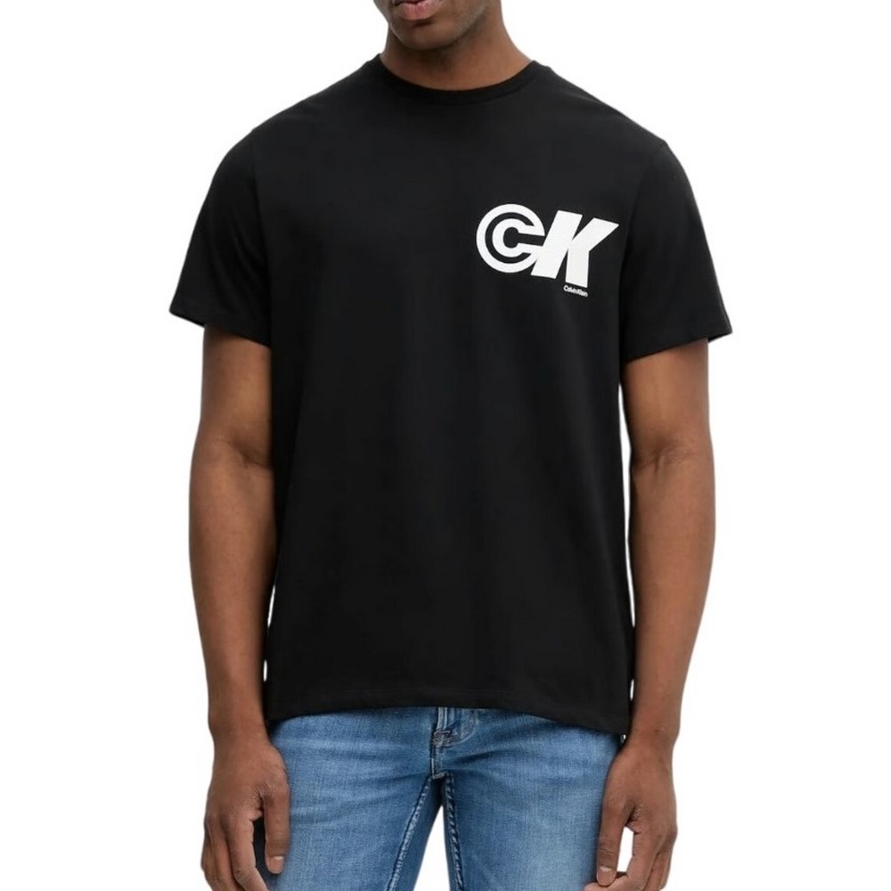 CALVIN KLEIN JEANS 20S CK SPORT LOGO GRAPHIC T T-SHIRT ΜΠΛΟΥΖΑ ΑΝΔΡΙΚΗ BLACK
